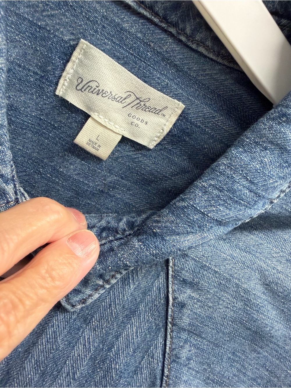 Universal Thread Light Blue Denim Shirt Dress - Picture 4 of 5